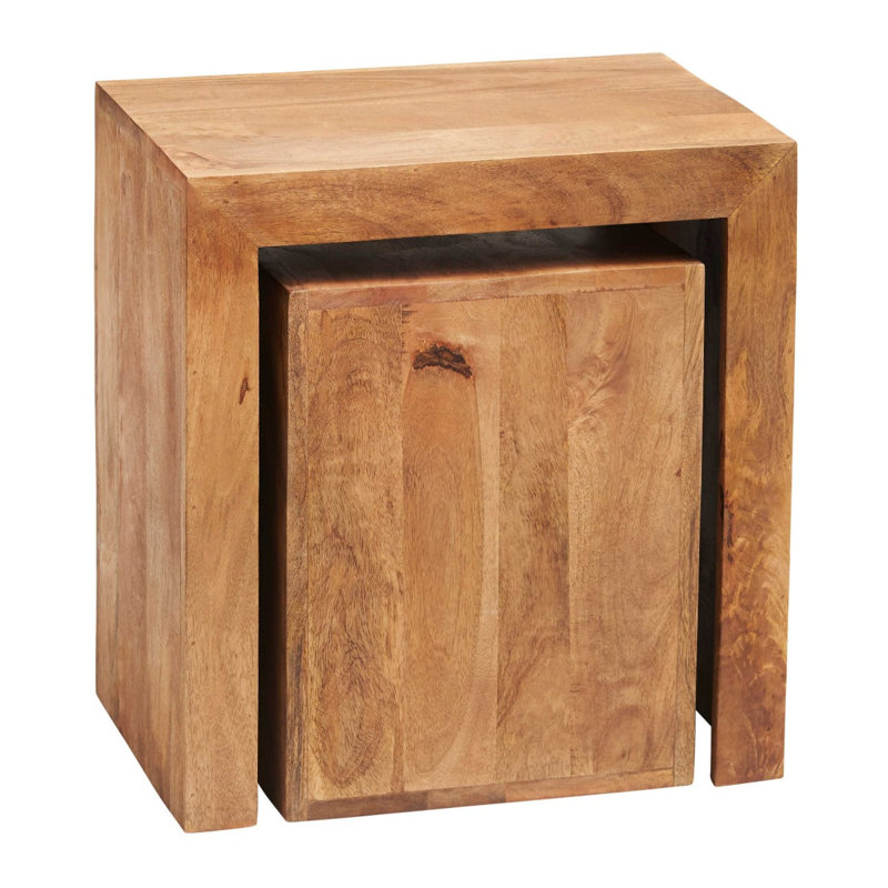 Sachem Solid Wood Sled Nesting Tables