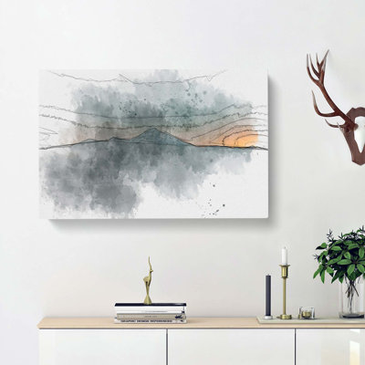 Mountain In Whistler Canada In Abstract - Wrapped Canvas