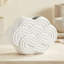 Vase en céramique texturé blanc 8 "pour fleurs