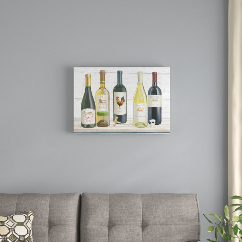 « vintner encastré i », impression sur toile, H 18 po x l 26 po x P 1,5 po, Toile avec cadre noir, Pas de tapis