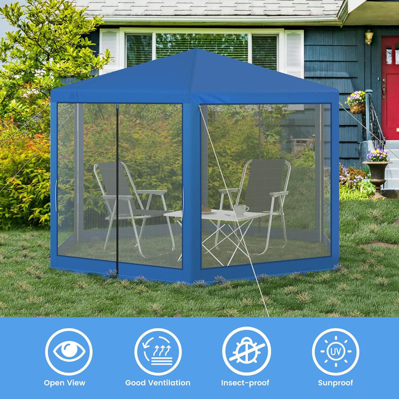 Bruckner 4 x 3m Metal Dome Gazebo