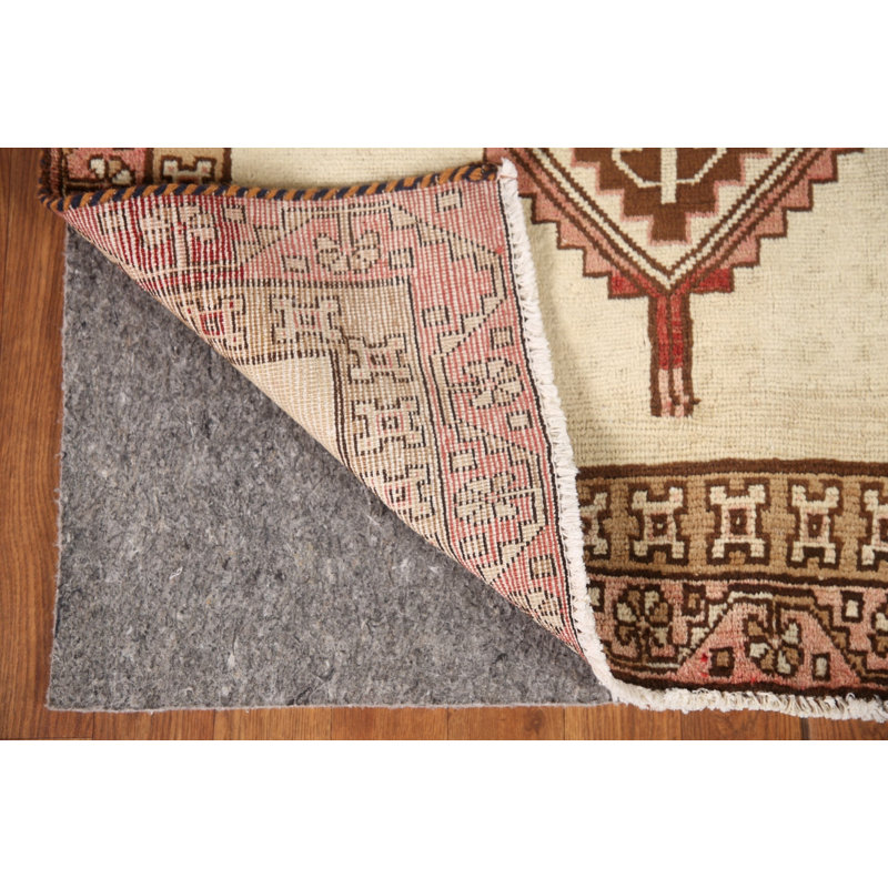 Tapis ivoire géométrique Gabbeh 3x6