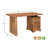  Chaliyah Solid Wood Writing Desk 68" in Light Brown-126643321