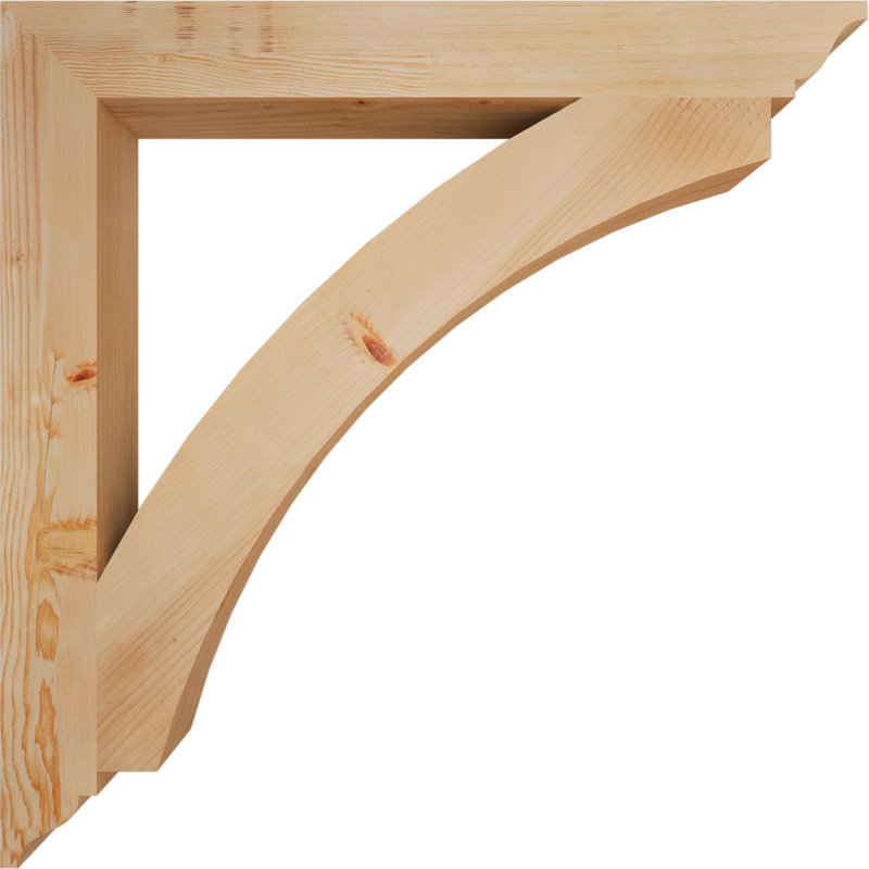 Thorton Traditional Bracket, 36"H x 3.5"W x 36"D, Douglas Fir (Smooth)