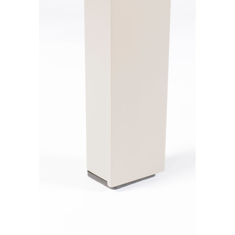 Outdoor Dining Table, White, 30"H x 84"W x 38"D