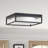 2-Lamp Square Milk Glass Adjustable Ceiling Light-902428727