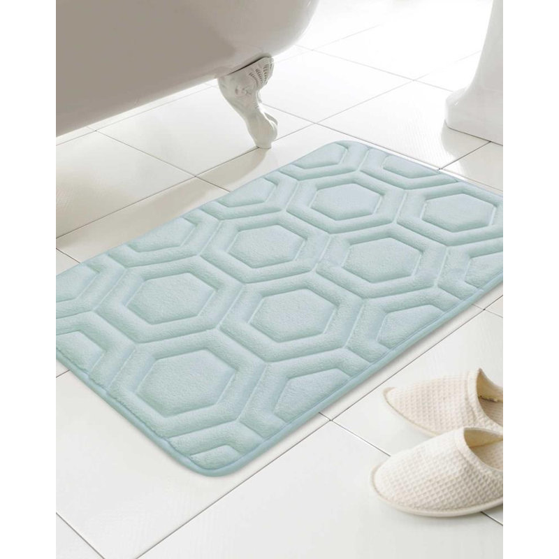  Rectangle Bath Mat, Blue