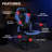RESPAWN 3085 Ergonomic Gaming Chair for Adults, High Back Office Chair with Headrest and Flip Up Arms, Leather Racing Style Gaming Seat with Lumbar Support, Video Game Computer Desk Seat-91457242