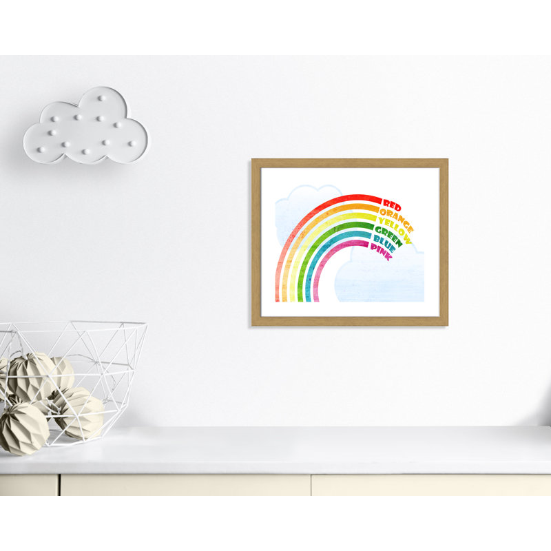 Art sur toile, couleurs, H 24,5 po x l 20,5 po x P 0,6 po, Cadre en chêne