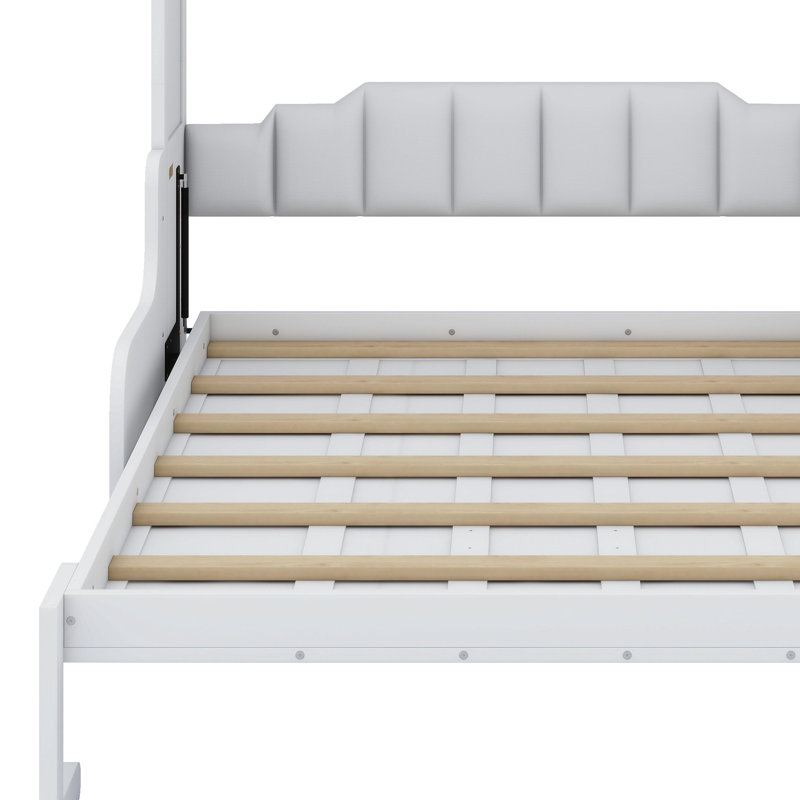 Lit escamotable mural Murphy avec coussin, Blanc