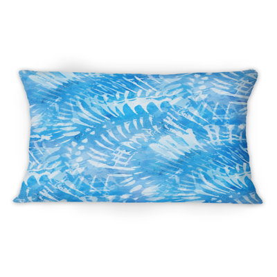 Coussin Blue Whirling Snowflakes