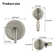 Classic High Pressure Single Handle 6-Spray Patterns Rain Shower Head With Handheld Shower (Valve Included)