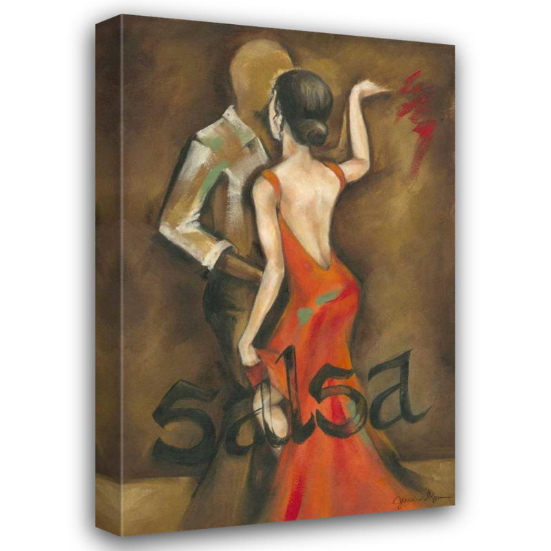 Art sur toile tendue avec Lark Manor ™ Goldberger, Jennifer, salsa, H 48 po x l 32 po
