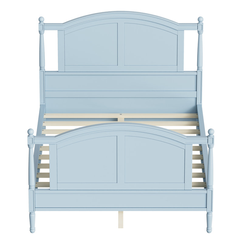 Bed, Blue, Double