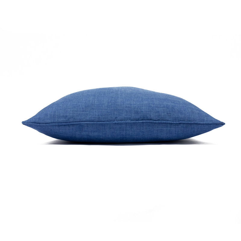 Blue Square Cushion, Denim