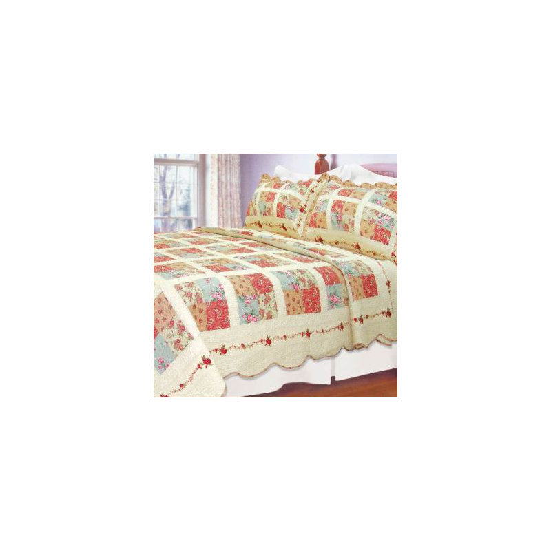 Traditional Cotton Floral Quilt