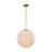 Contemporary Chic Single-Light Opal Glossy Glass Orb Pendant