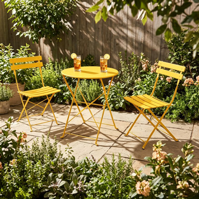 Olilawn Halloween Outdoor Set, 3-piece Folding Outdoor Patio Furniture Set