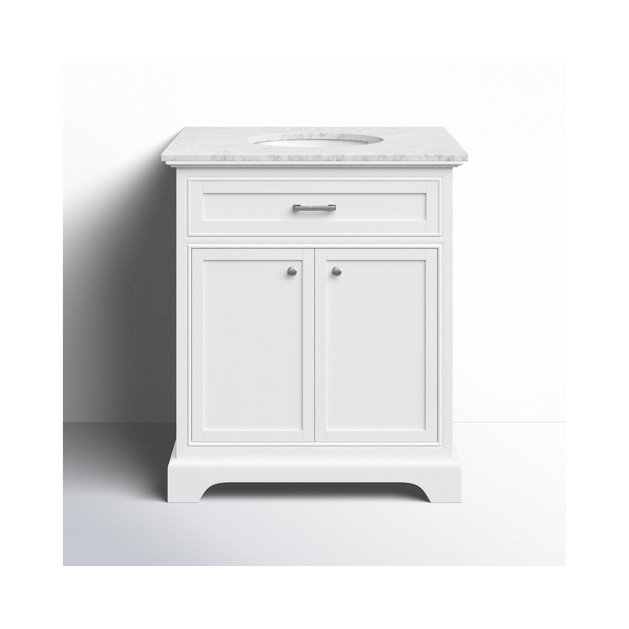 Hermes 30'' Single Bathroom Vanity, White