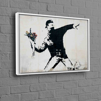 Toile de coton graffiti de Banksy