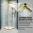 36" W X 36" D X 71" H Framed Square Shower Enclosure With 1/4"Clear Tempered Glass-114579049-123589983
