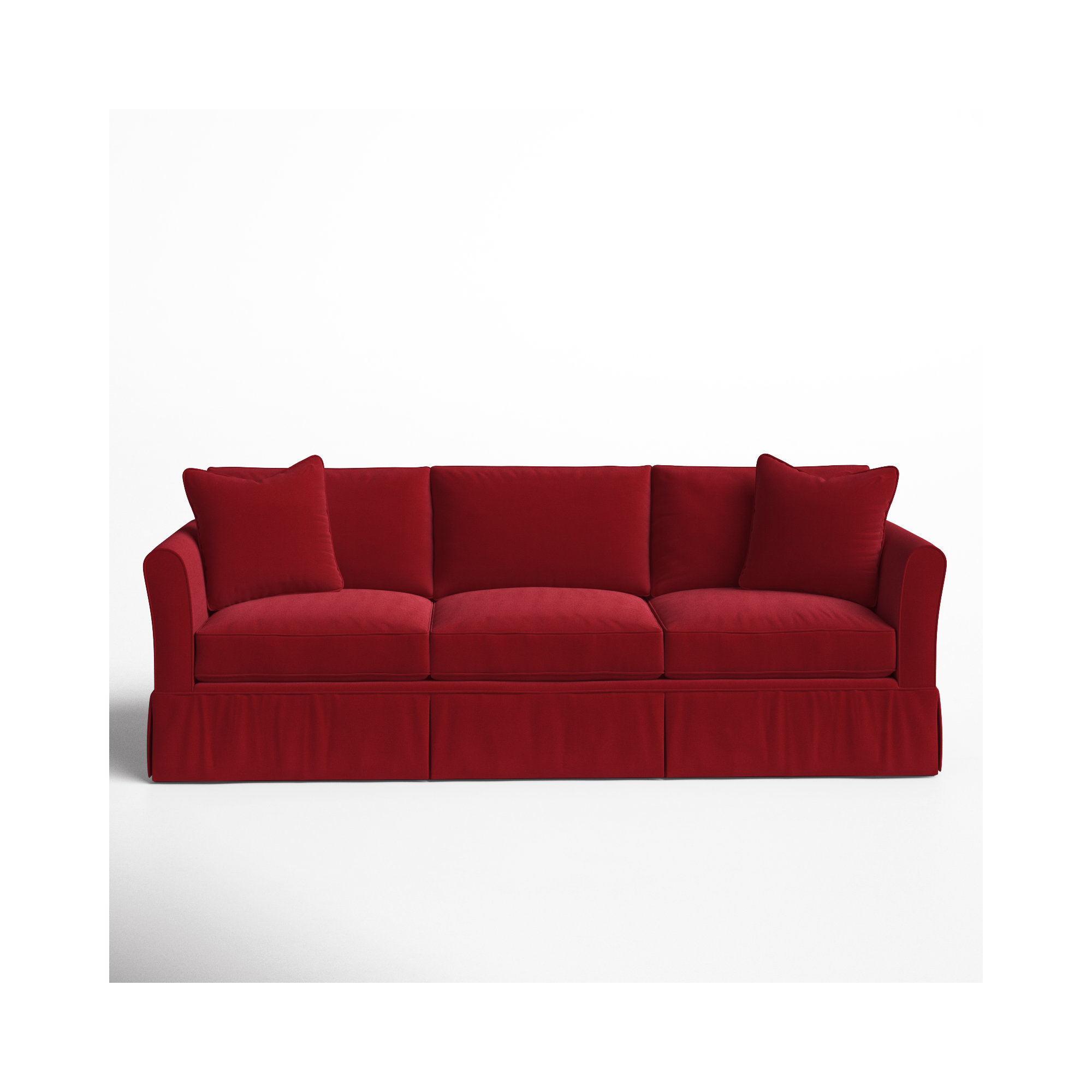 Shelby 82'' Upholstered Sofa, Bayou Flame Canvas