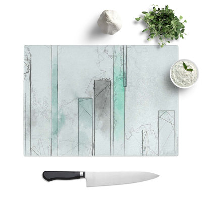 Tempered Glass Side Chopping Board