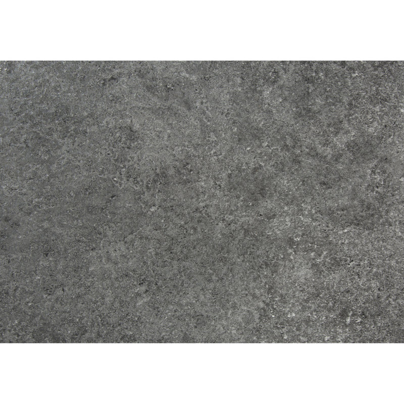 Table basse rectangulaire en stratifié gris et métal noir