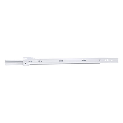 Glissières de tiroir à fermeture latérale 22 po - Extension 3/4 capacité 75 lb. Finition blanche