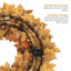 Couronne d'automne pour porte d'entrée – Couronne de Thanksgiving de 50 cm avec feuilles d'érable, décoration artificielle pour porte sur le thème des récoltes d'automne