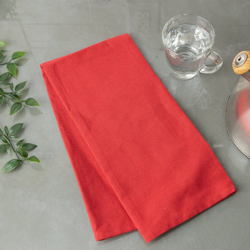 Serviette à thé de qualité supérieure, Rouge