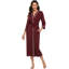 Nemanja Rayon / Viscose and Synthetic Satin Mid-Calf Bathrobe with Pockets and Hood for Kids-1264604577-1264604578