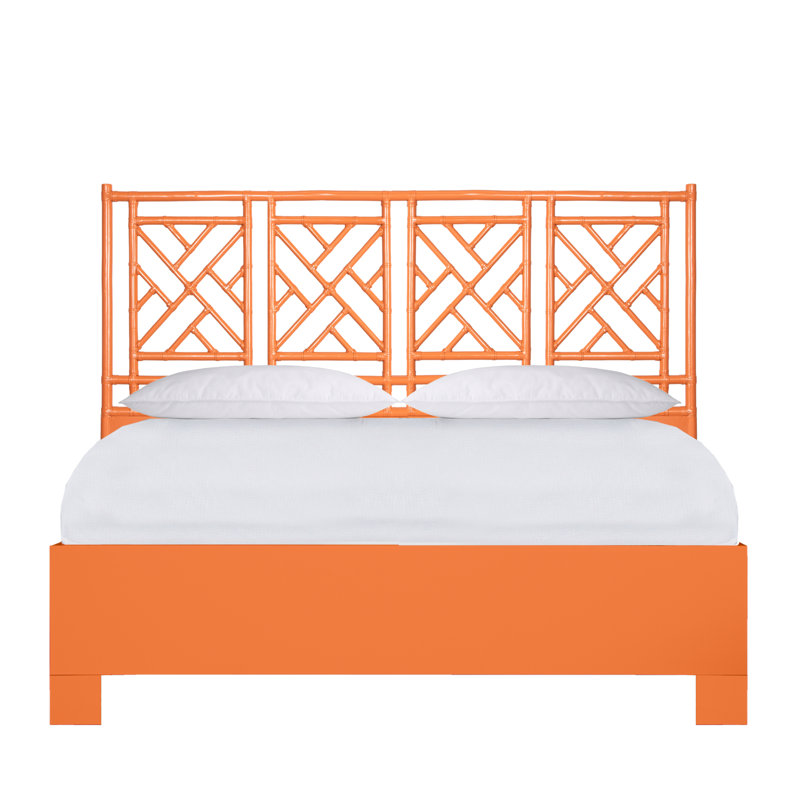 Lit plateforme Chippendale, Très grand, Orange