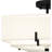 Volvy Fabric Semi Flush Mount