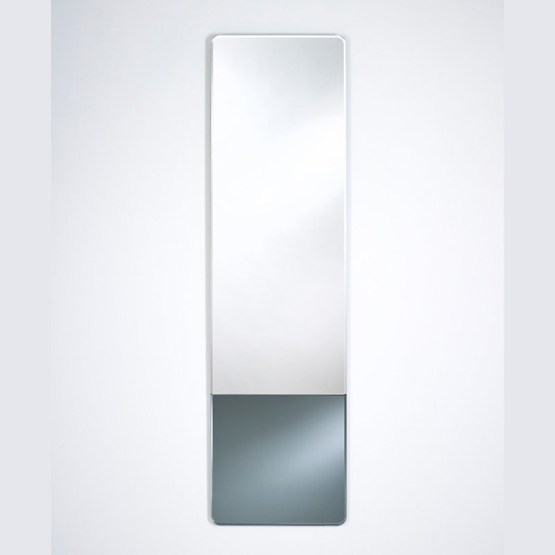 Bousquet Wood Flat Mirror, Grey