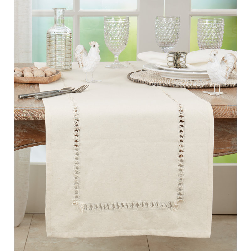 Garbo Rectangular Table Runner, Natural