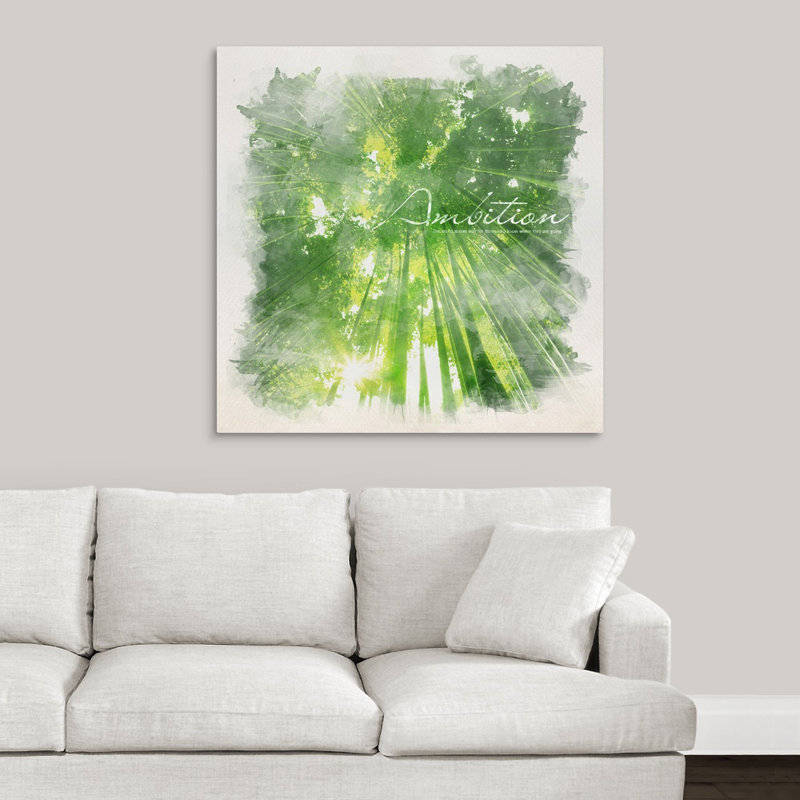 « inspirational poster : le monde fait de ceux qui savent où il se passe », reproduction d’art textuel sur toile