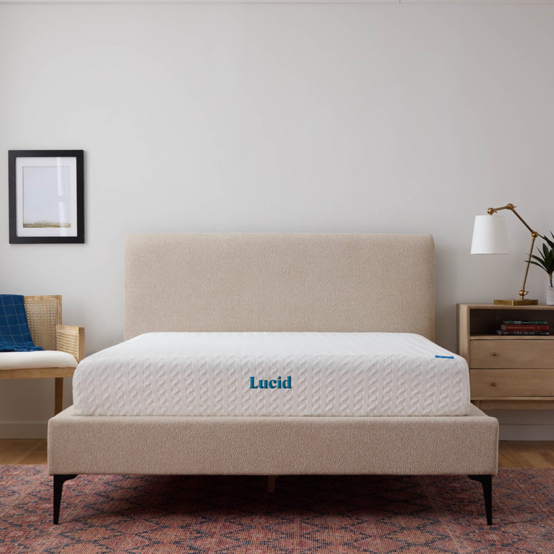 Lucid SureCool™ Firm Cooling Gel Infused 5" Memory Foam Mattresses, Queen, King, 5"