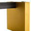 Table basse et table de salle à manger en verre trempé avec des décorations dorées - Fabrication moderne minimaliste, robuste et facile à assembler