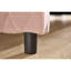 Lit de jour rembourré avec lit gigogne rose à motif de losanges polyvalent pour chambre à coucher et salon, stable et confortable