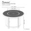 Foyer de table en aluminium Alan