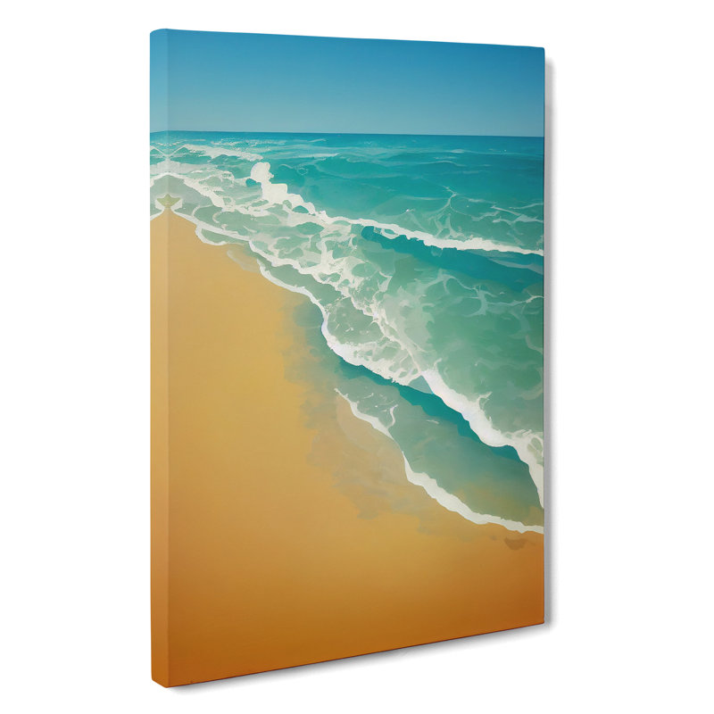 Sandy Beach - Wrapped Canvas, 50cm H x 35cm W x 3cm D