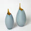 Frosted Vase w/Amber Casing-71272872-71272869