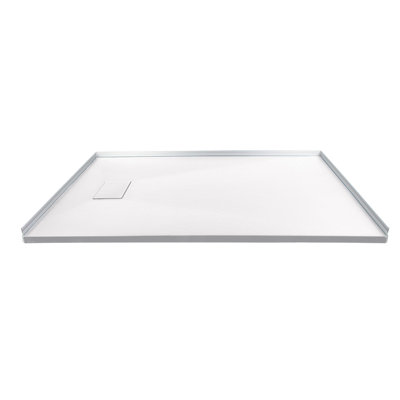 Transolid Trimslate 60-in x 32-in Zero Threshold Tub Replacement Shower Base with End Drain