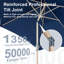 Parasol de marché avec manivelle 58,4 po Lugos