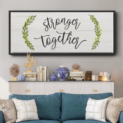 «Stronger Together», toile encadrée