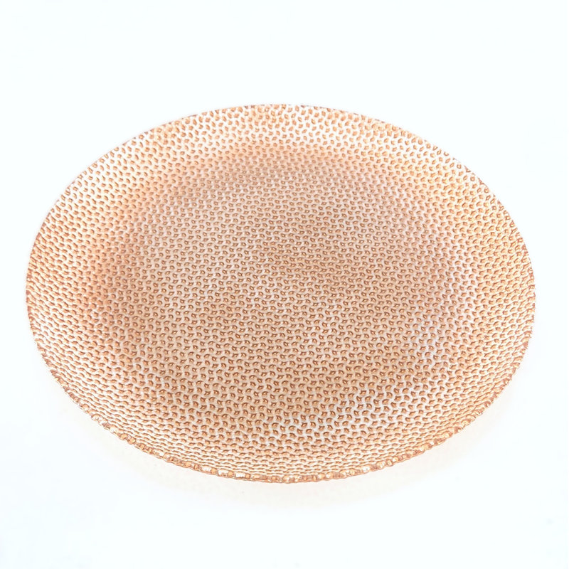 Assiette plate Ocer, Rose Gold