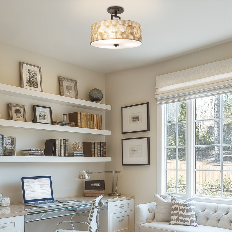 Alysa Shell Semi Flush Mount