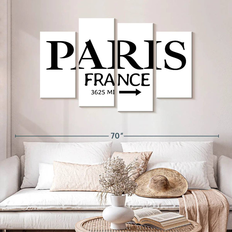Panneau Lynelle Paris, H 32 po x l 52 po