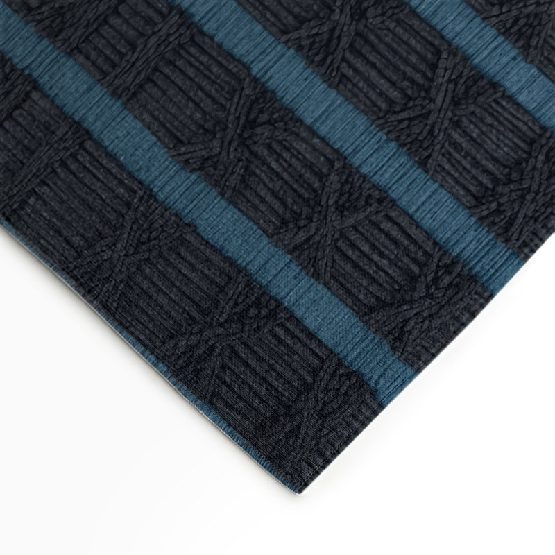 Tapis noir intérieur et extérieur Trellis, Rectangle 5 pi x 7 pi